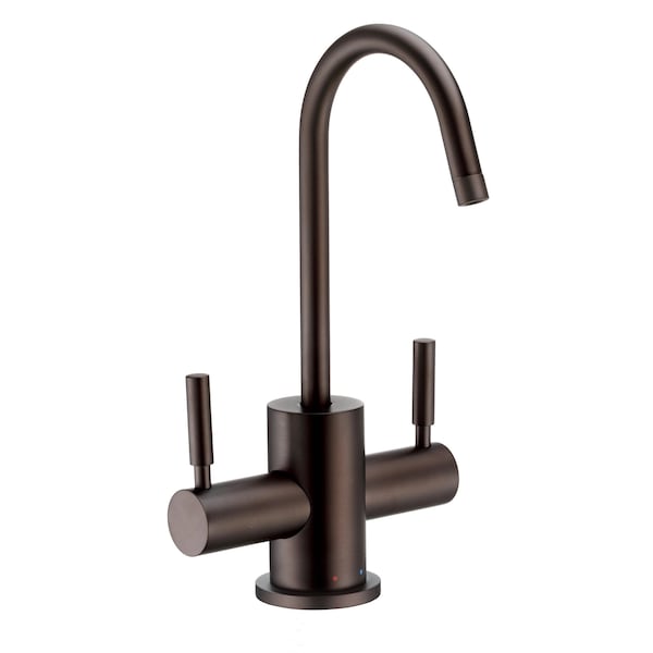 Whitehaus Point Of Use Instant Hot/Cold Water Drinking Faucet W/ Gooseneck Swive WHFH-HC1010-ORB - main